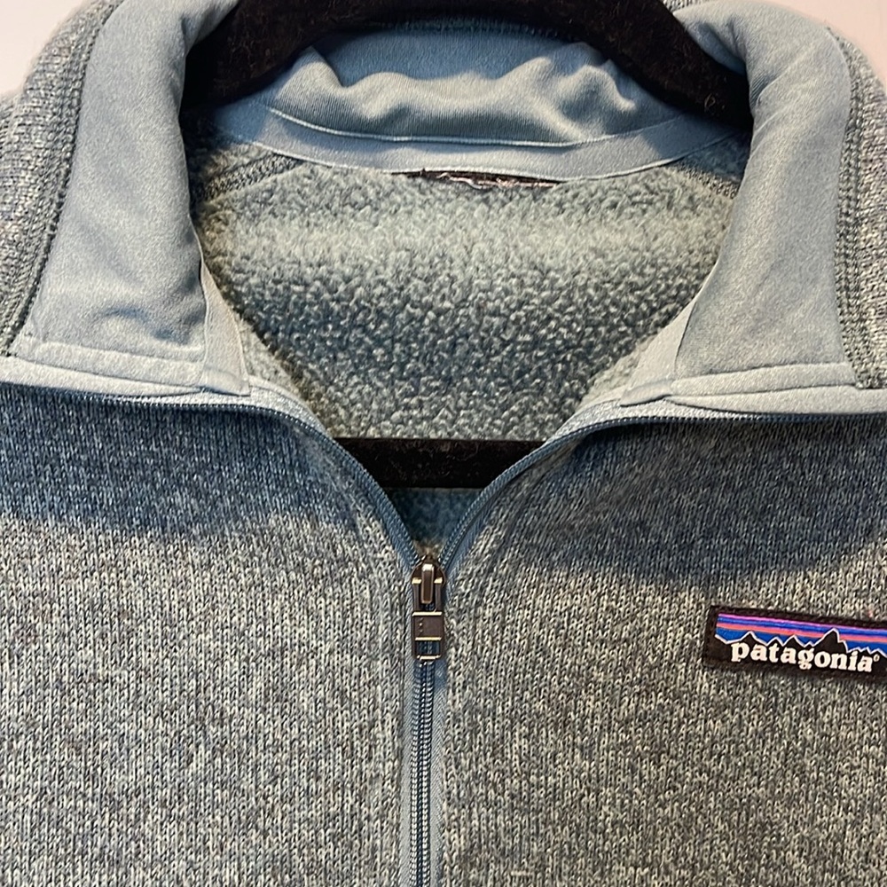 Patagonia Better Sweater Blue 1/4 Zip Pullover NO SIZE TAG SEE MEASUREMENTS - Picture 6 of 10